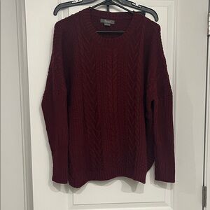 Natural Reflections Burgundy Knit Sweater